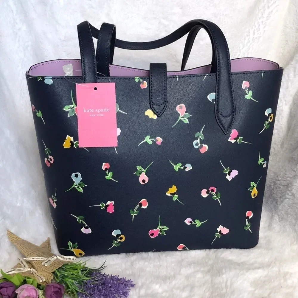 Kate Spade Kaci wildflower ditsy tote blue multi - Picture 3 of 5